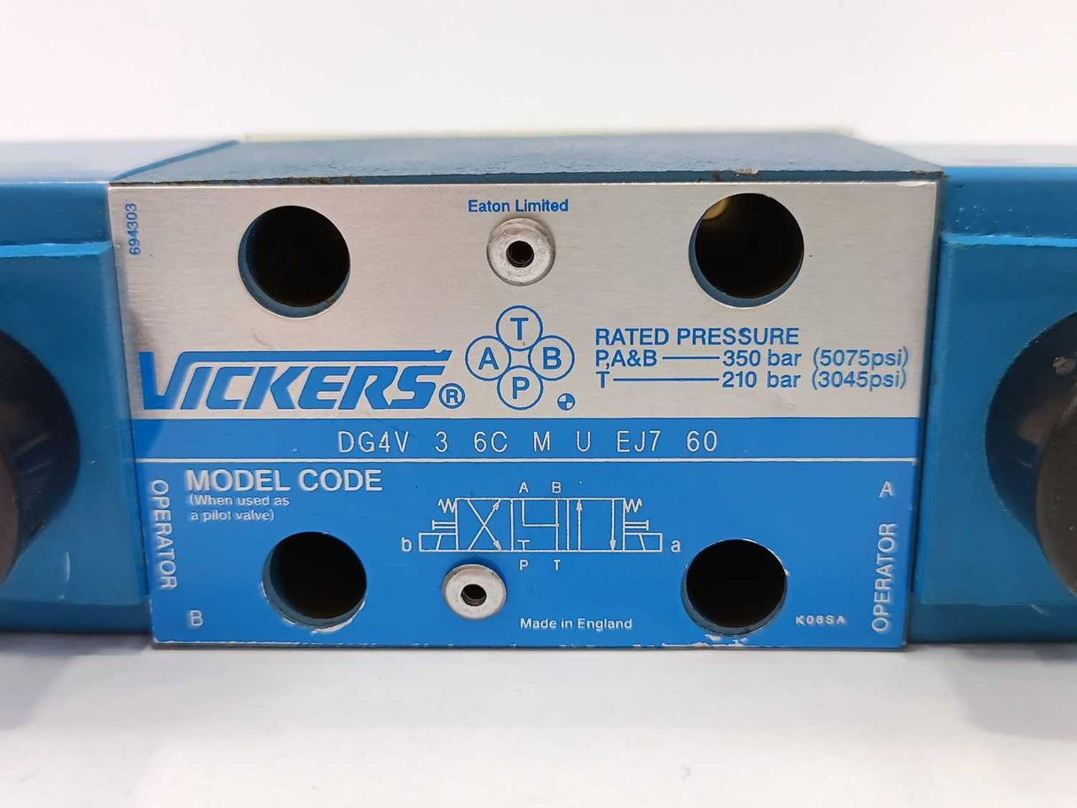 Eaton Vickers DG4V-3-6C-M-U-EJ7-60 Valve 694303, K06SA
