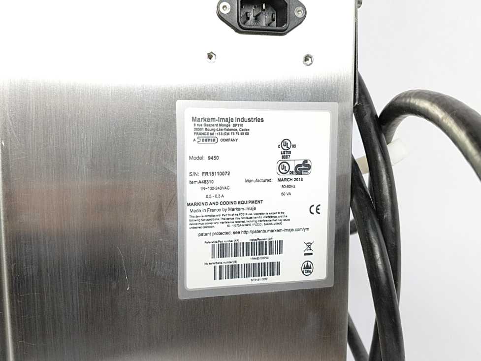 MARKEM IMAJE A48310 9450 Inkjet Printer