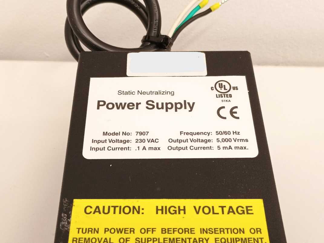 Exair 7907 Power supply 5000VRMS 5mA