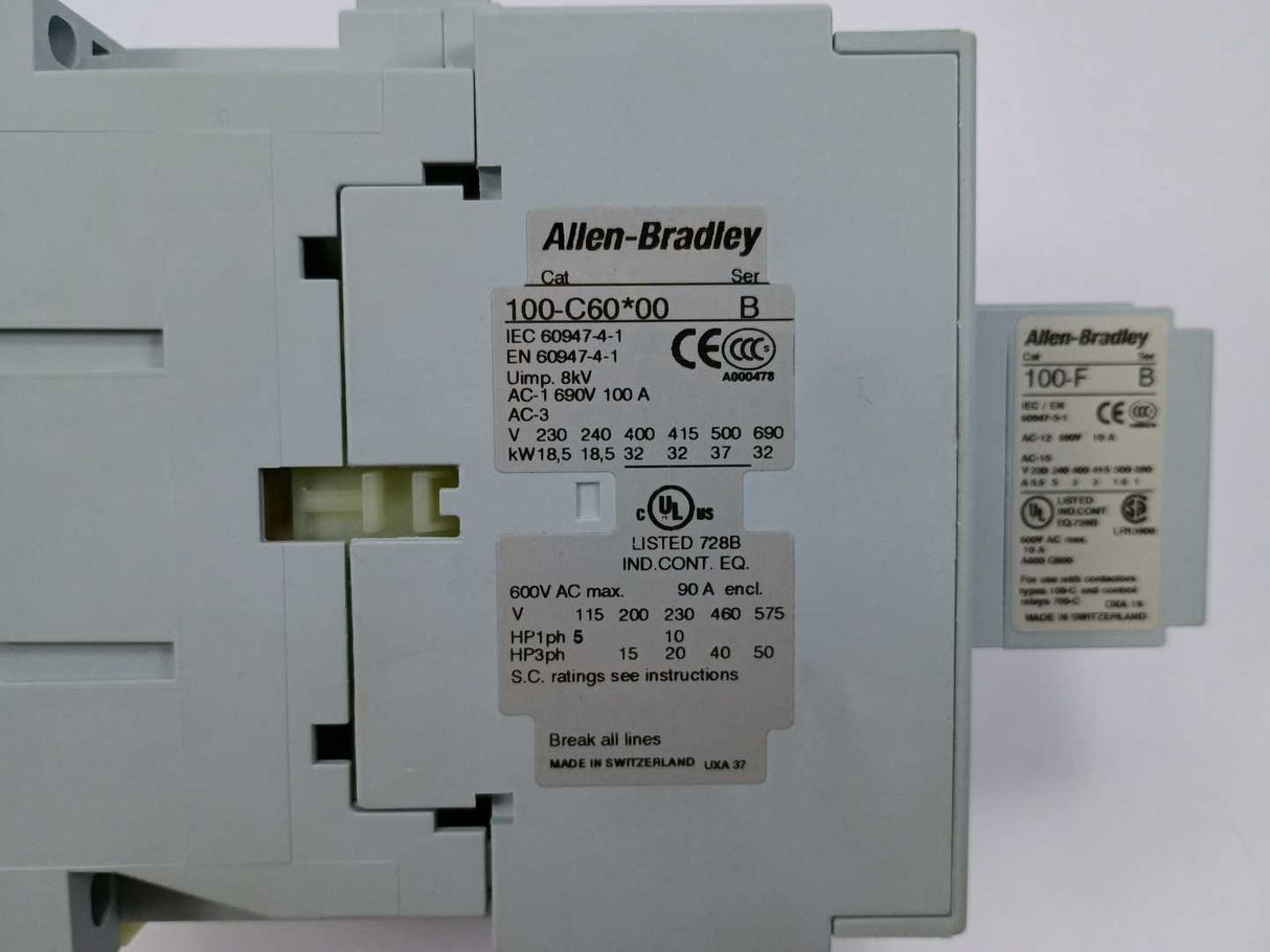 AB 100-C60*00 Coil: 230V Ser. B, With 100-F Ser. B