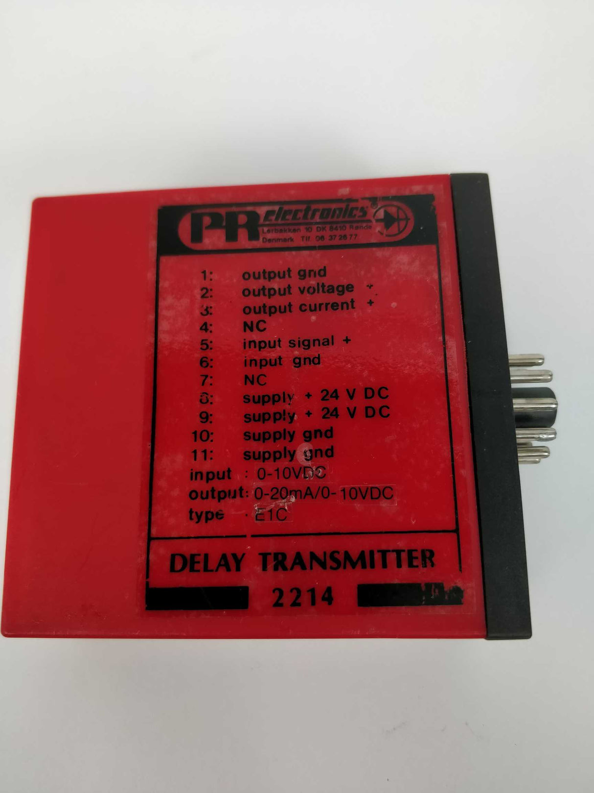 PR Electronics 2214 E1C Delay Transmitter