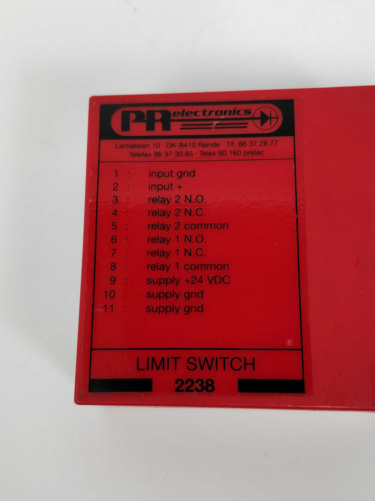 PR Electronics 2238 B1C Limit Switch