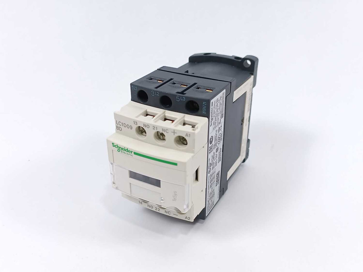 Schneider Electric LC1D09BD Contactor Coil: 24VDC