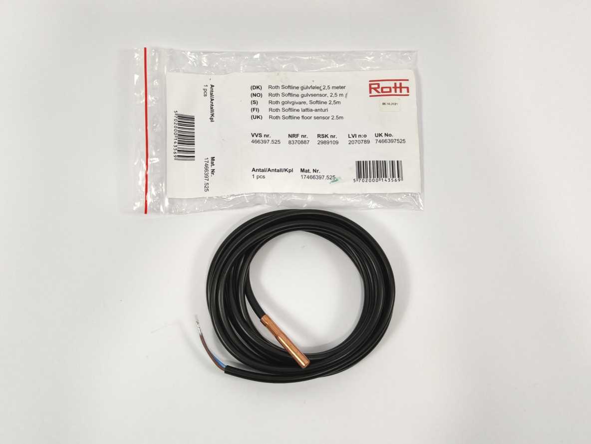 Roth 17466397.525 Roth Softline floor sensor 2.5 m