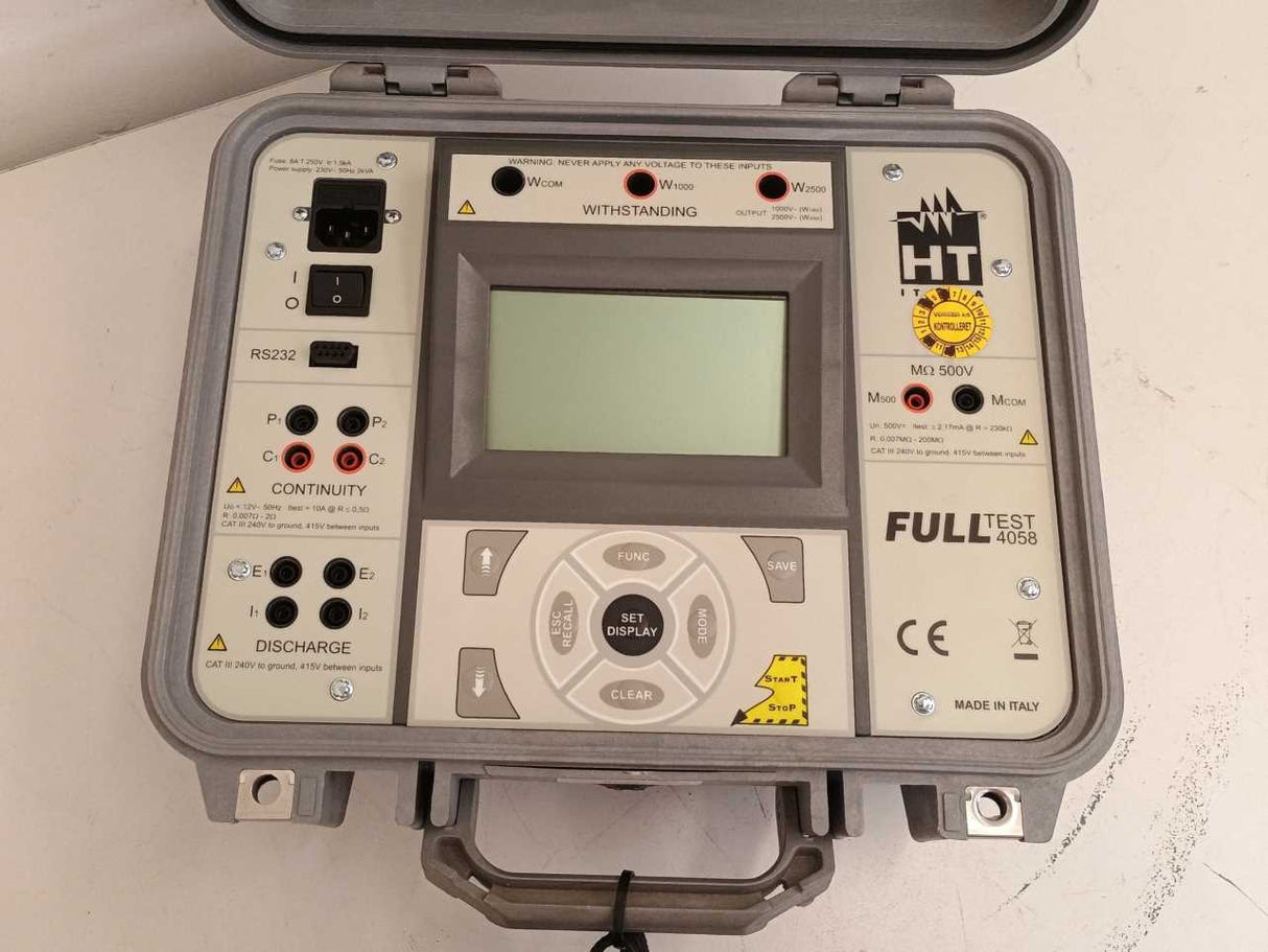 HT instruments FULLTEST 4058 Multifunction Tester, power up, do not reacht