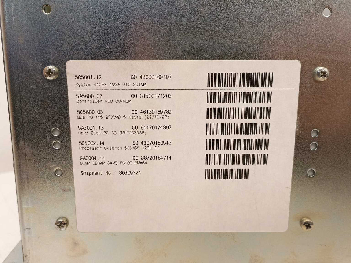 B&R Automation 5C5601.12 Provit 5600 Controller System 440BX 4VGA MTC 3DIMM