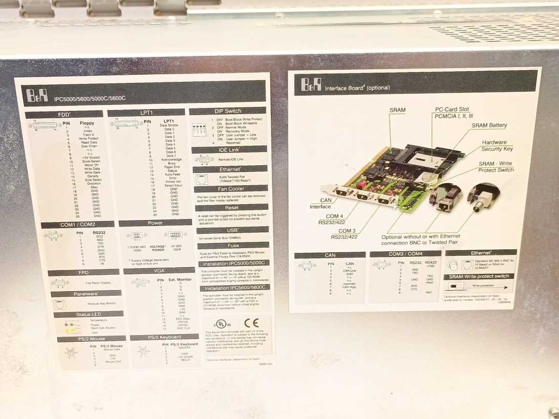 B&R Automation 5C5601.12 Provit 5600 Controller System 440BX 4VGA MTC 3DIMM