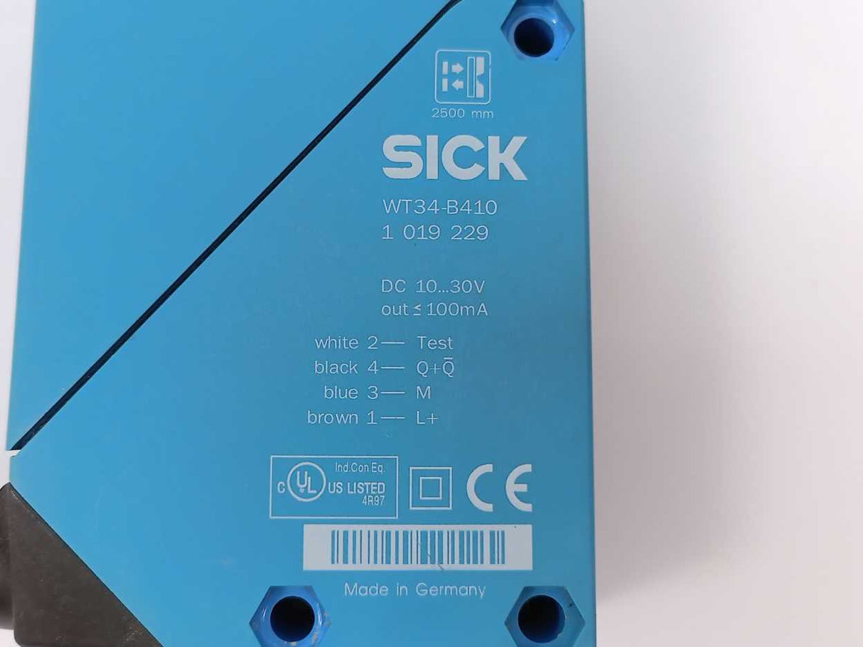 SICK 1019229 WT34-B410 Photoelectric Proximity Sensor