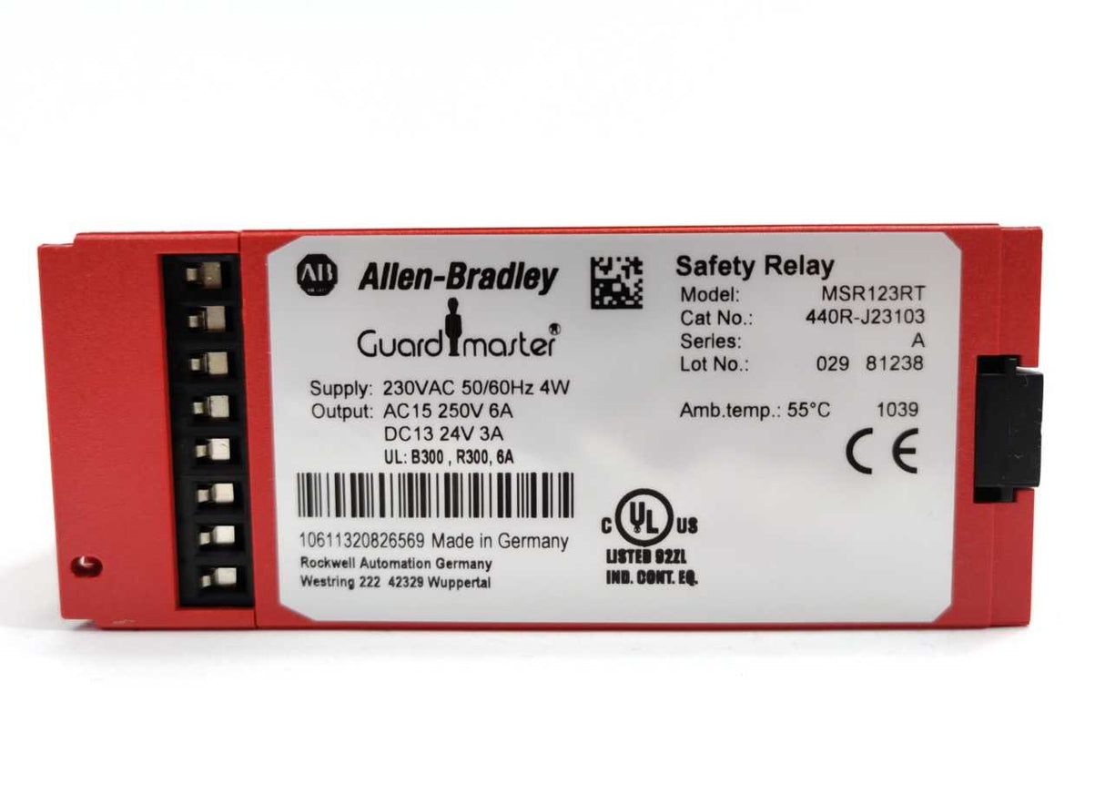 AB 440R-J23103 Guardmaster MSR123RT Safety Relay