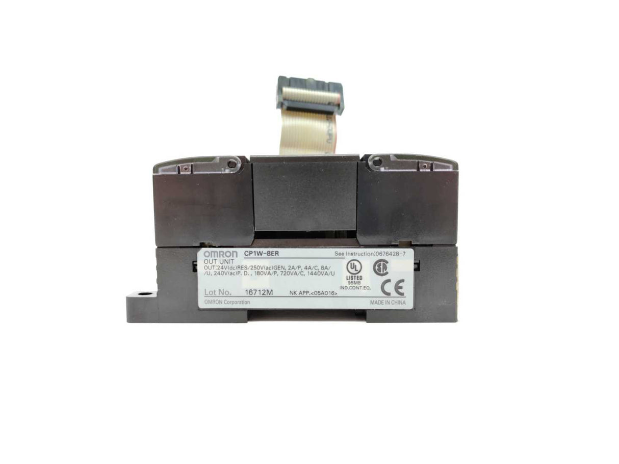 OMRON CP1W-8ER I/O expansion unit, 8 x relay outputs 2 A