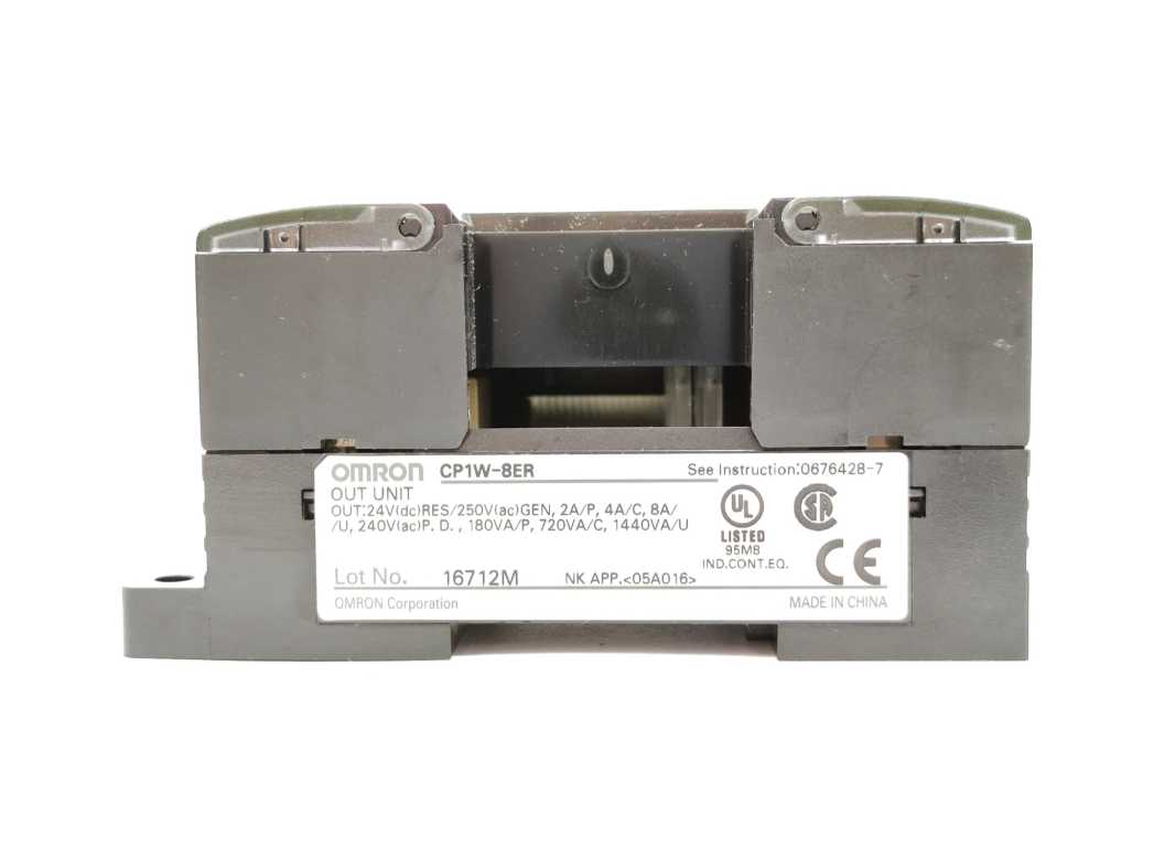 OMRON CP1W-8ER I/O expansion unit, 8 x relay outputs 2 A