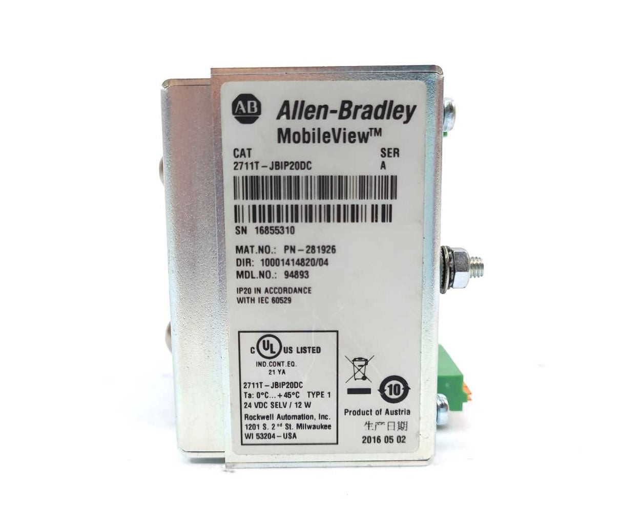 AB 2711T-JBIP20DC PN-281926, SER:A, Mobileview Acc Junction Box IP20