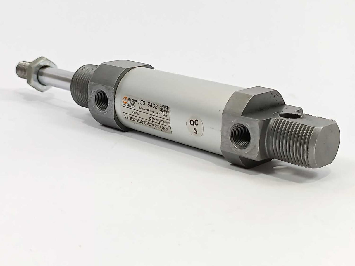 Metal Work 1120250025CP ISO 6432 Compact Cylinder SL=25mm