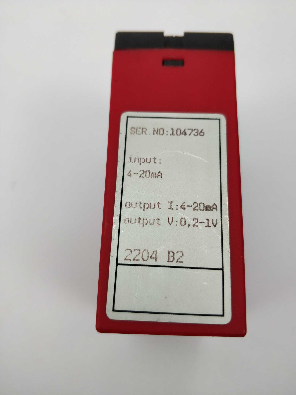 PR Electronics 2204 B2 Serial No. 104736 Isolation Amplifier