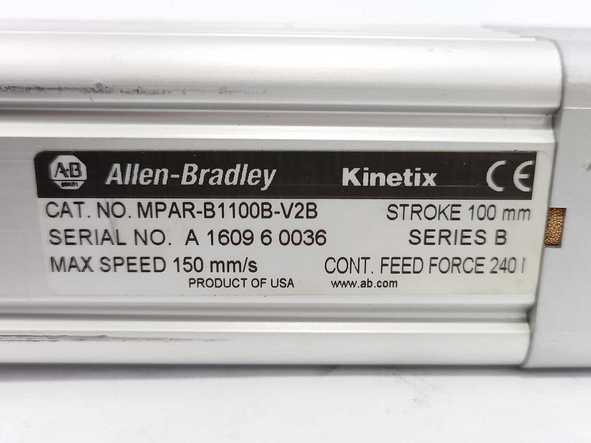 AB MPAR-B1100B-V2B MP-Series Electric Cylinder, W:MPL-B1520F-V-X215