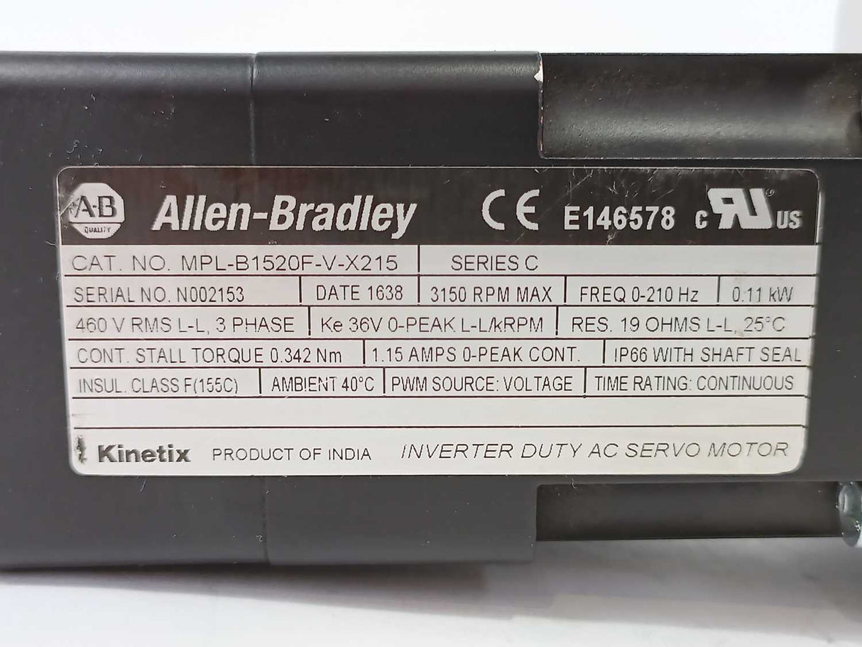 AB MPAR-B1100B-V2B MP-Series Electric Cylinder, W:MPL-B1520F-V-X215