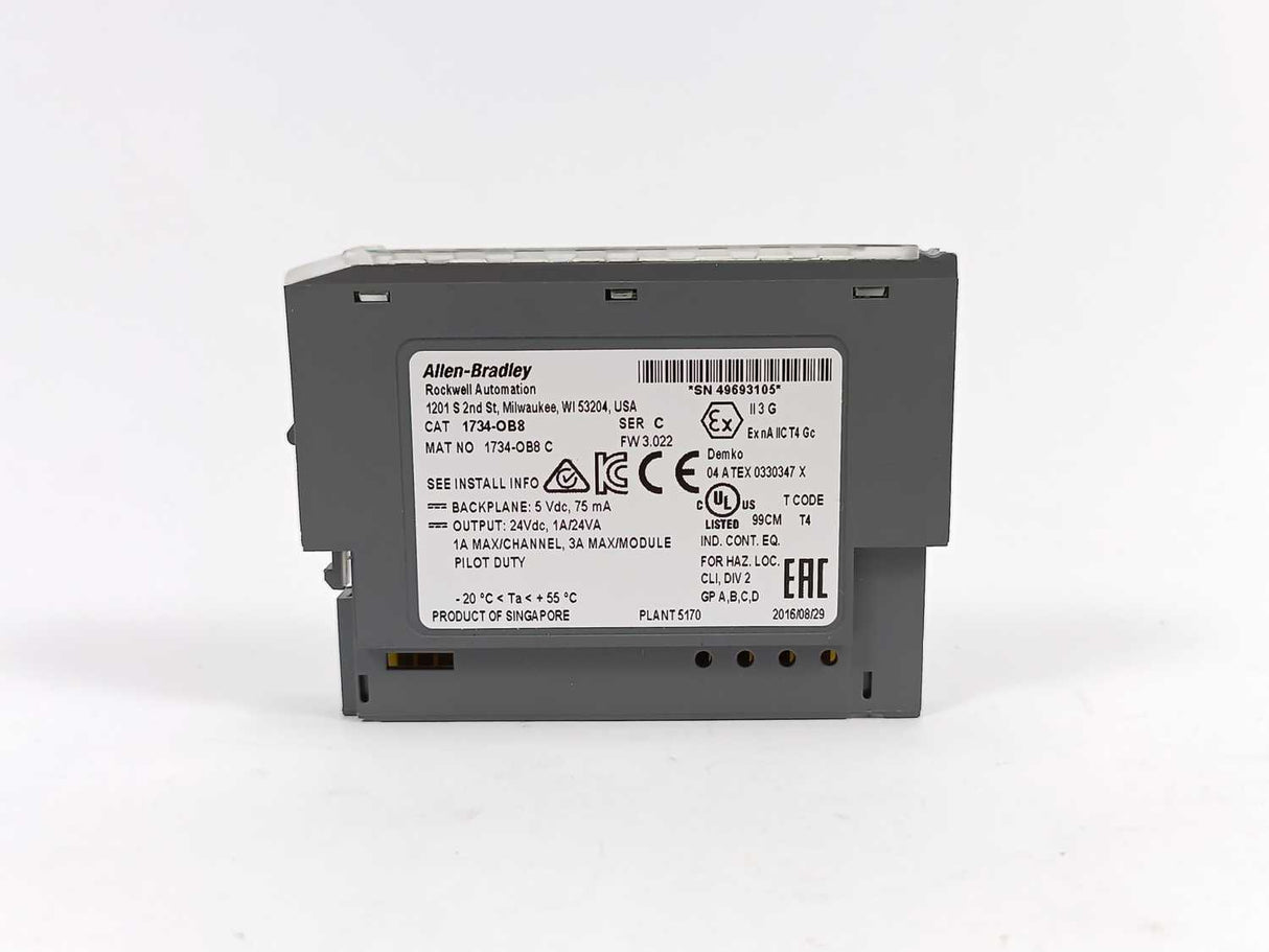 AB 1734-OB8 Ser. C FW. 3.022 POINT I/O 8 Point Digital Output Module