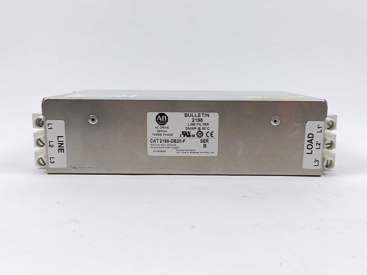 AB 2198-DB20-F Ser B Three Phase Line Filter