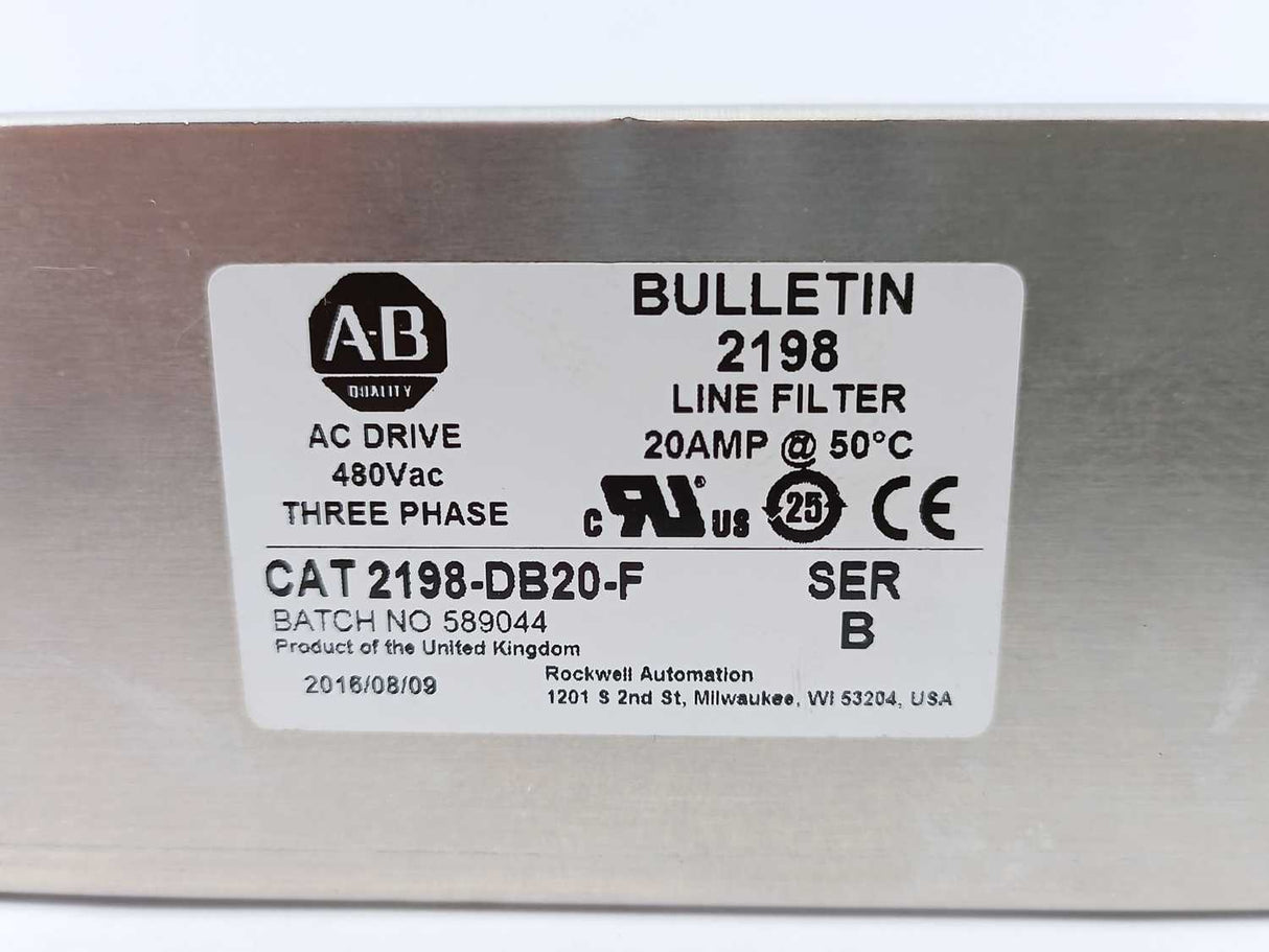 AB 2198-DB20-F Ser B Three Phase Line Filter