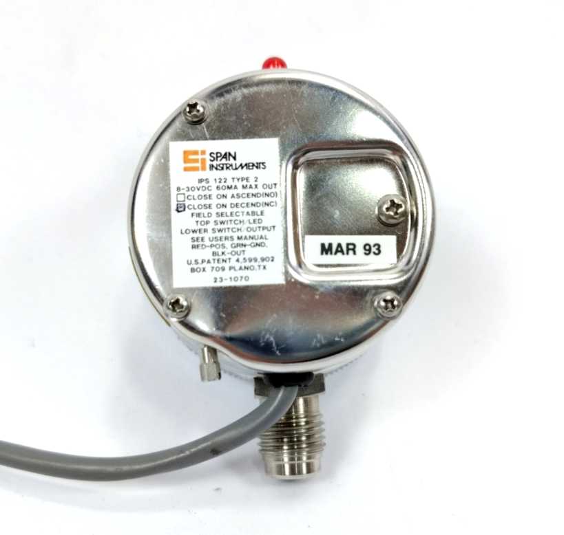 SPAN INSTRUMENTS 23-0159-01 Bourdon tube pressure gauge 3000 psi