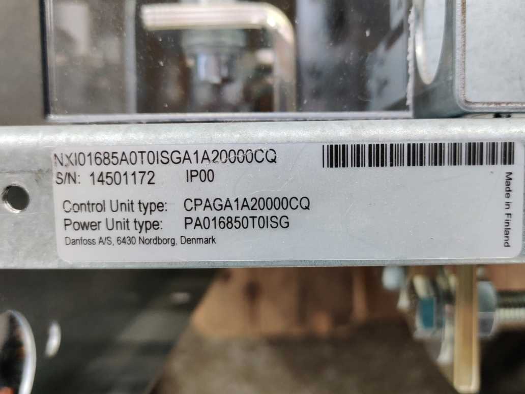 Vacon / Danfoss NXI01685A0T0ISGA1A20000CQ PA016850T0ISG Frequency Converter