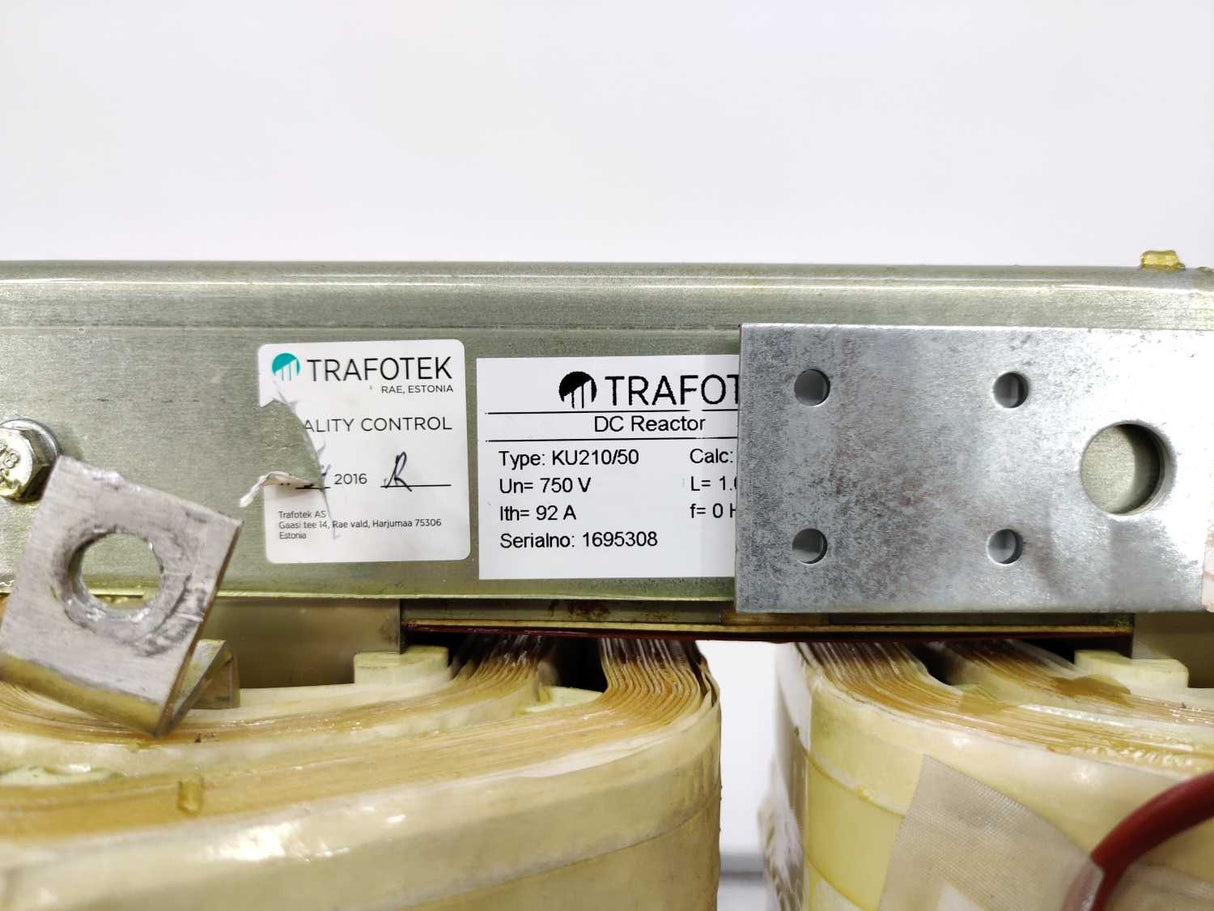 TRAFOTEK KU210/50 DC reactor 92A, 750V