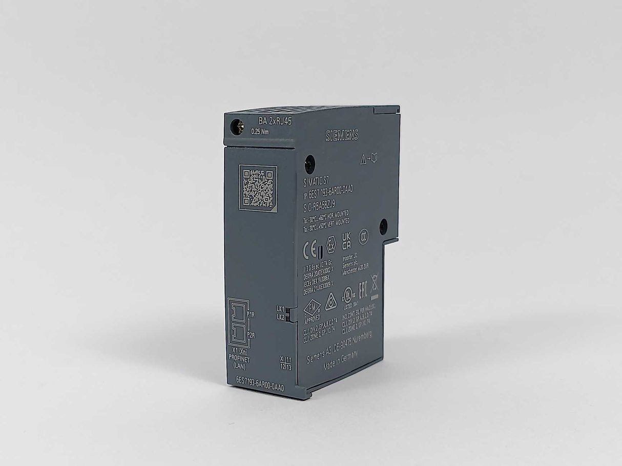 Siemens 6ES7193-6AR00-0AA0 ET 200SP, Busadapter BA 2xRJ45 SIMATIC 7