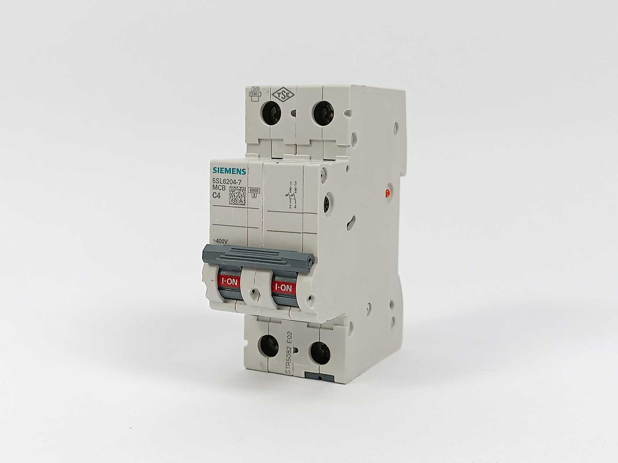Siemens 5SL6204-7 Circuit Breaker 6KA 2POL C4