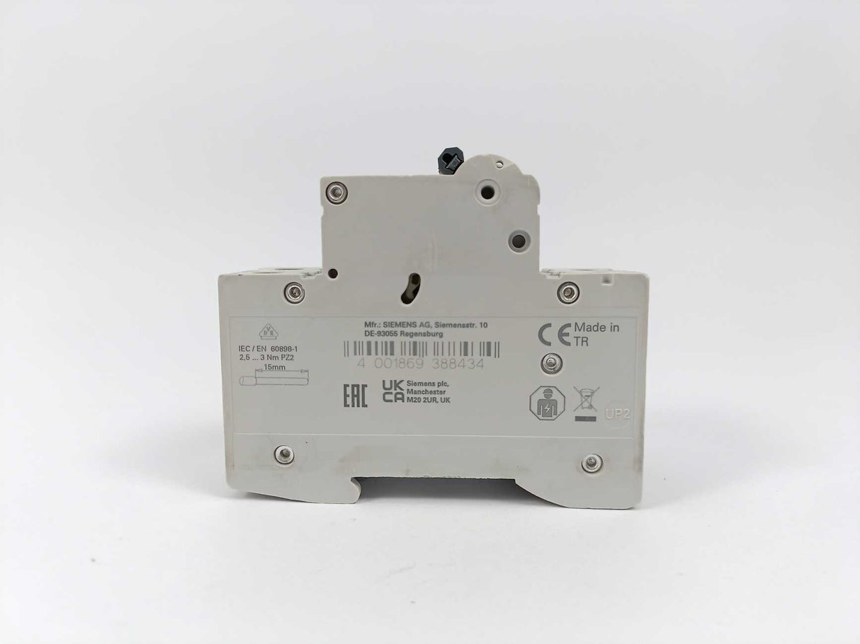Siemens 5SL6204-7 Circuit Breaker 6KA 2POL C4