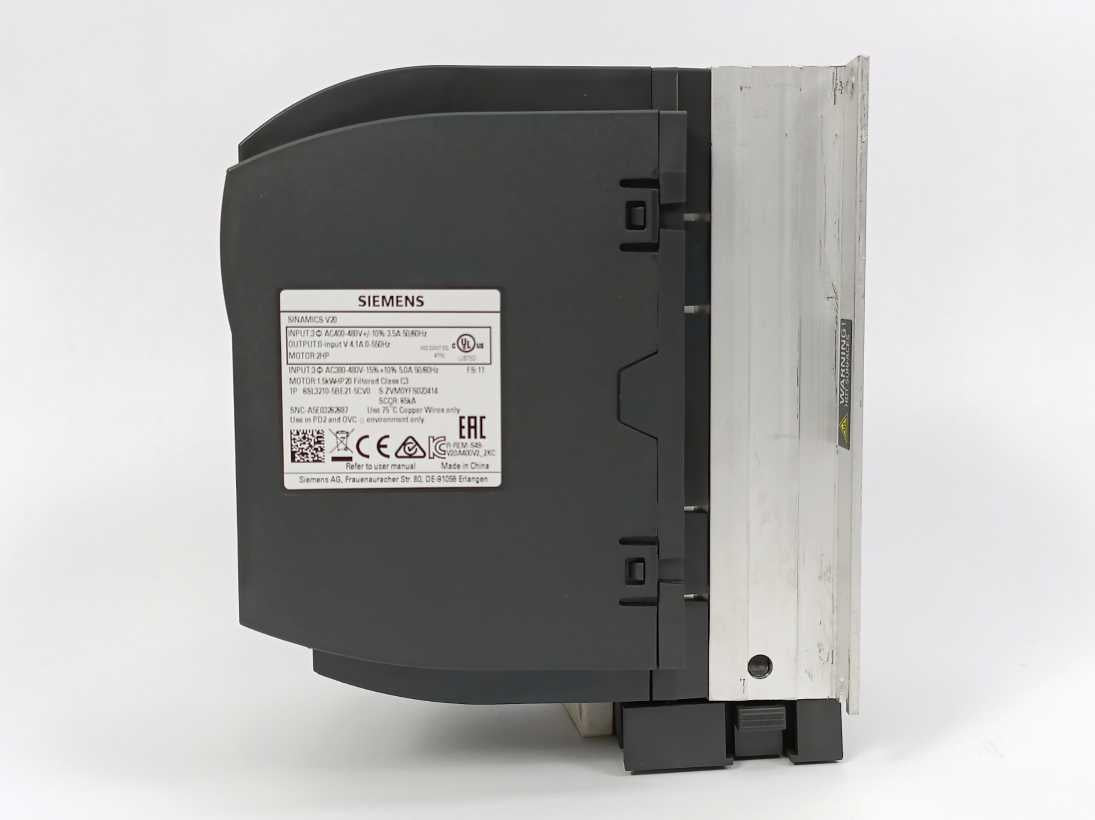 Siemens 6SL3210-5BE21-5CV0 SINAMICS V20, 3AC 400V 1.5kW FILTER C3