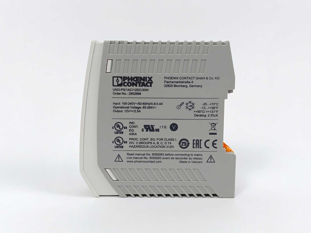 Phoenix Contact 2902998 UNO-PS/1AC/12DC/ 30W - Power supply