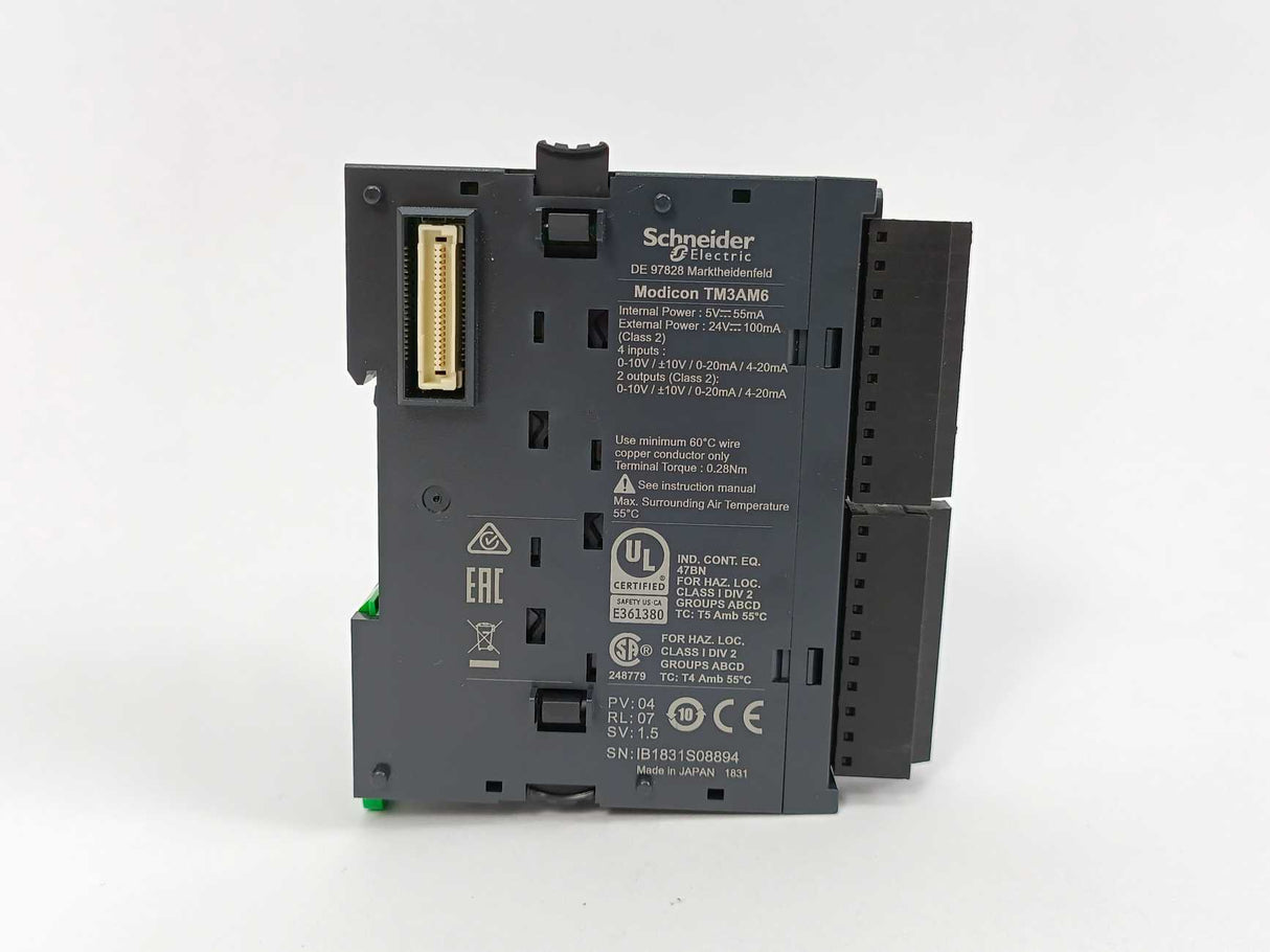 Schneider TM3AM6 Modicon TM3 Input/output analog module