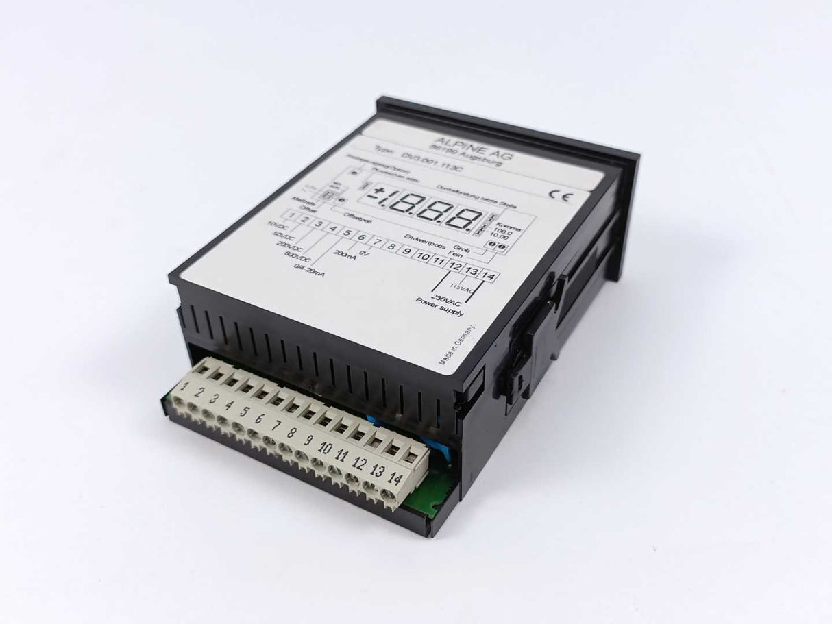 Alpine AG DV3.001.113C Digital Pressure Indicator