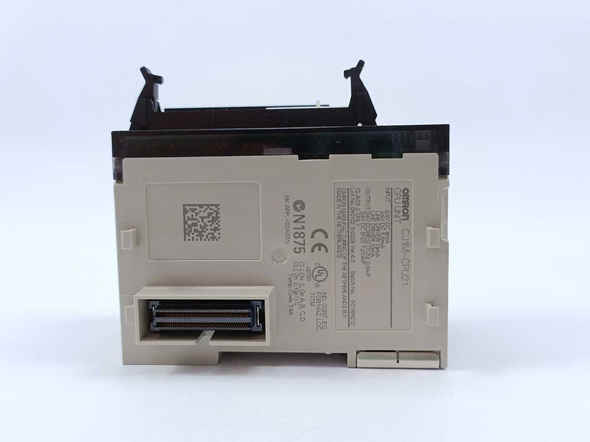 OMRON CJ1M-CPU21 CPU Unit 24VDC Ver. 3.0, CJ1W-TER01