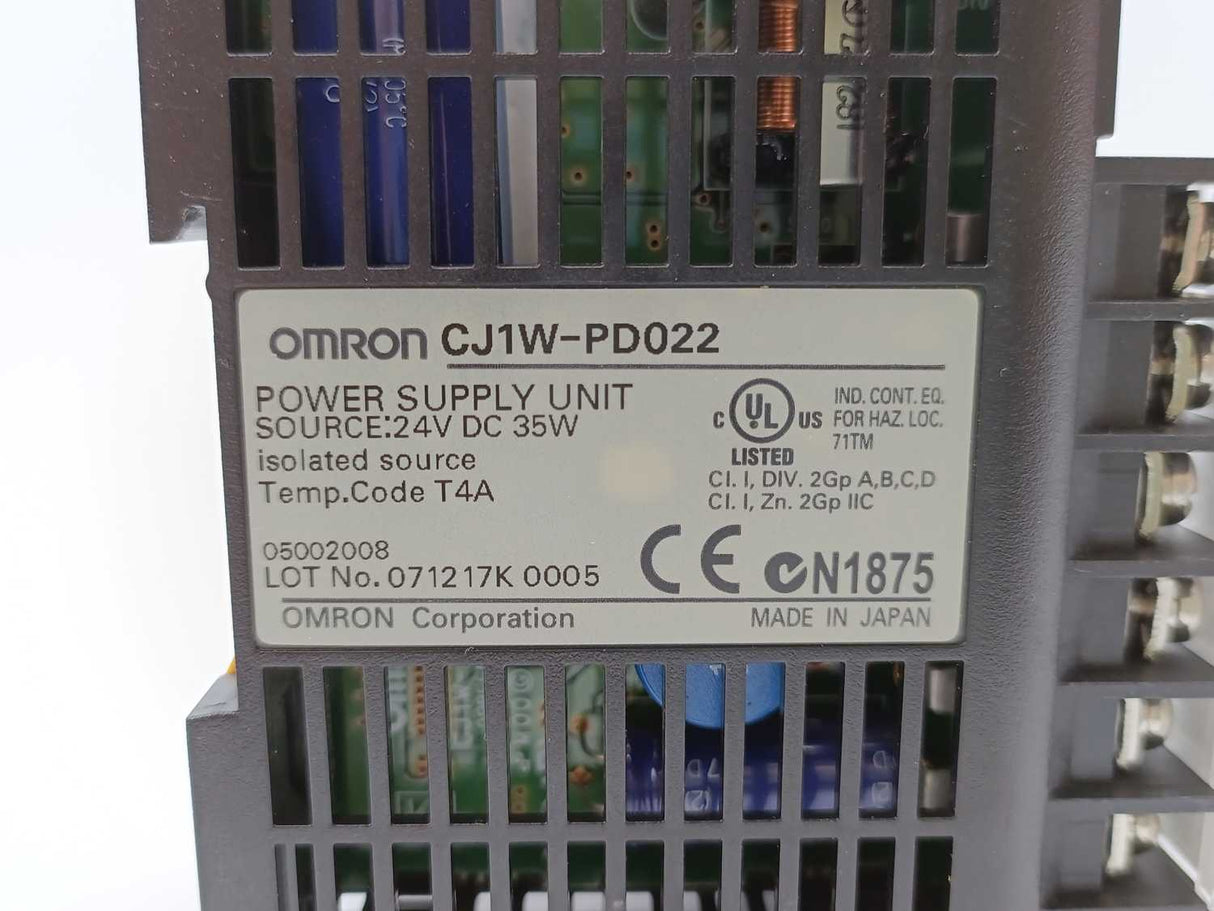 OMRON CJ1W-PD022 Power Supply Unit