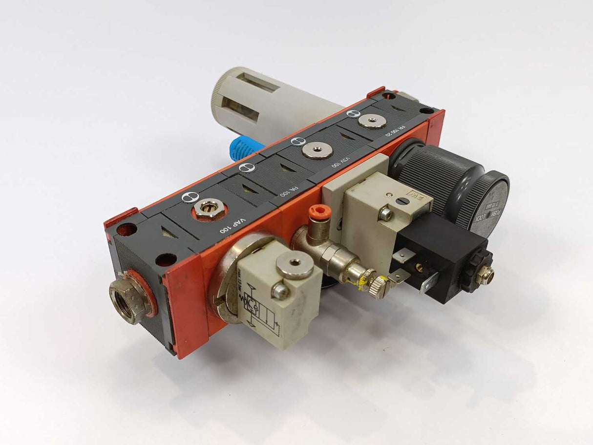 METAL WORK PNEUMATIC FR100-20 Filter Regulator W/ V3V100 + PA100 + VAP100