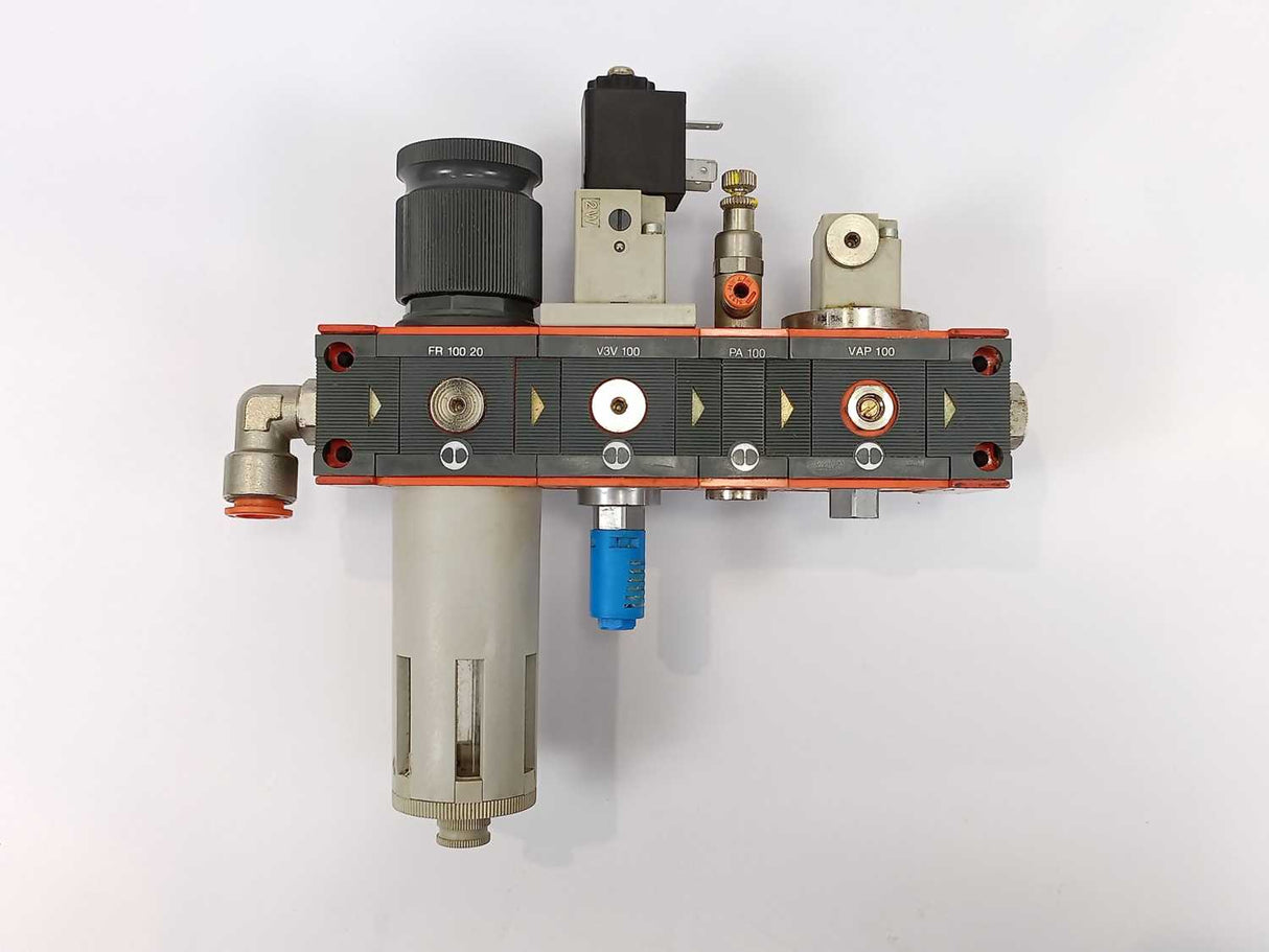 METAL WORK PNEUMATIC FR100-20 Filter Regulator W/ V3V100 + PA100 + VAP100