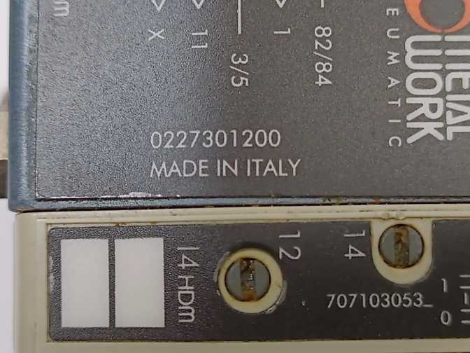 METAL WORK PNEUMATIC 0272807024 Multimatch Electro-Pneumatic Command