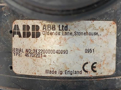 ABB 4670/201 095 Turbidity Sensor Unit