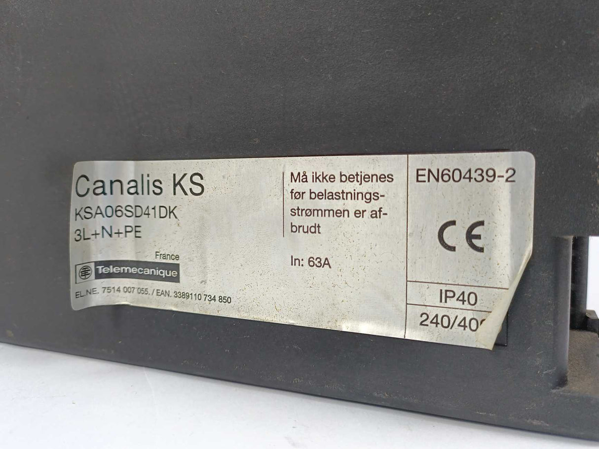 TELEMECANIQUE KSA06SD41DK Canalis KS 3L+N+PE
