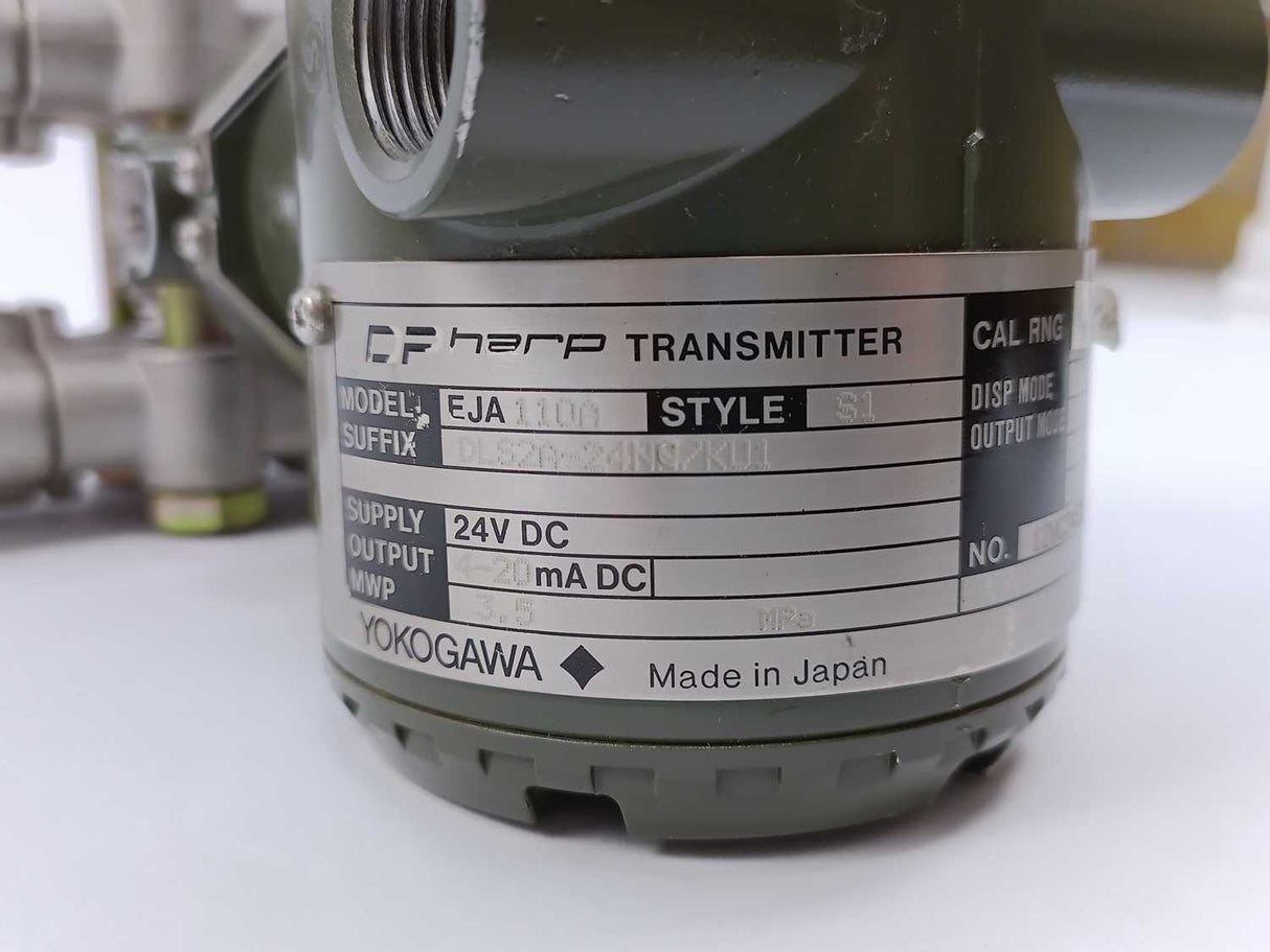 Yokogawa EJA110A-DLS2A-24NC/KU1 DP Harp Transmitter