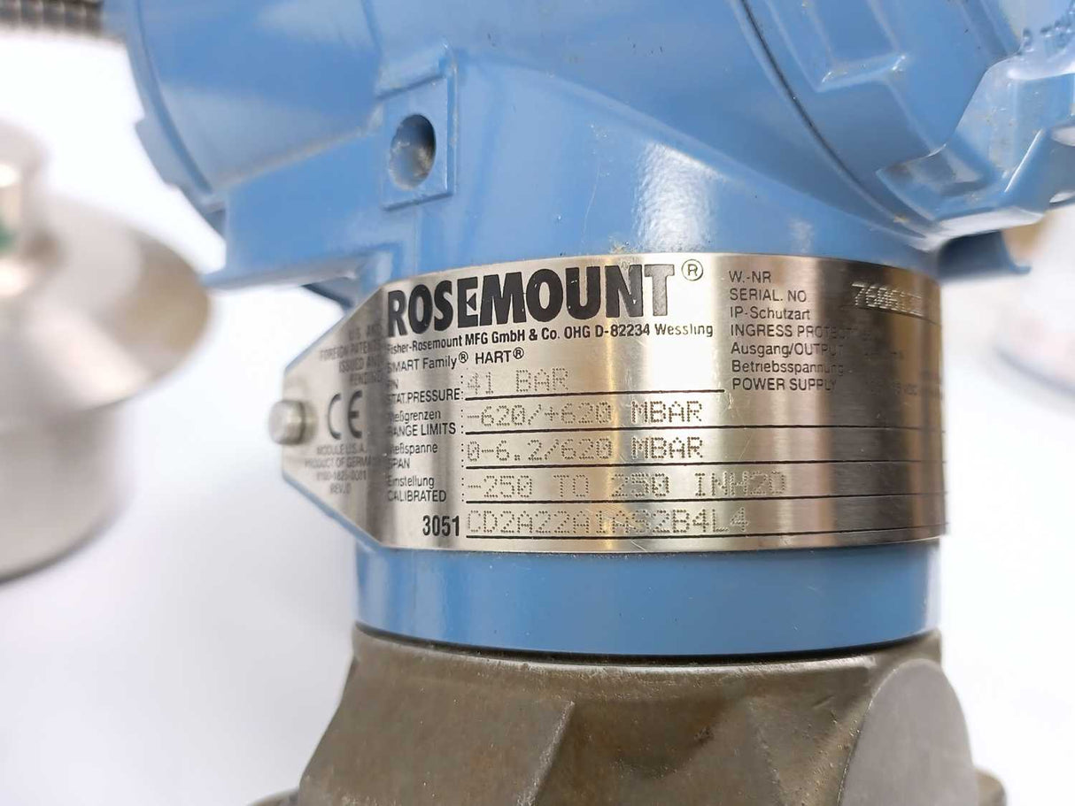 Rosemount 3051CD2A22A1AS2B4L4 Pressure Transmitter