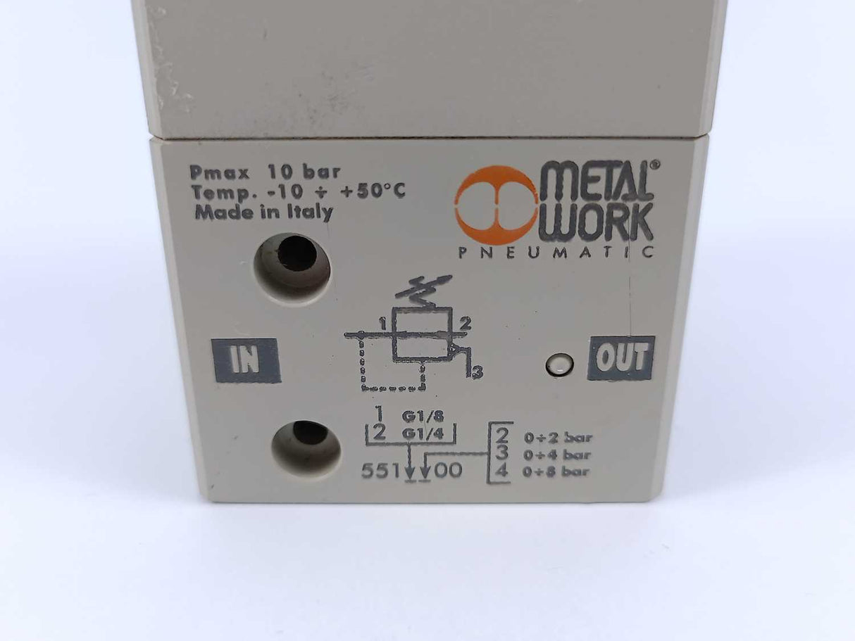 METAL WORK PNEUMATIC 5512400 GS 1/4'' 08 Precision Pressure Regulator