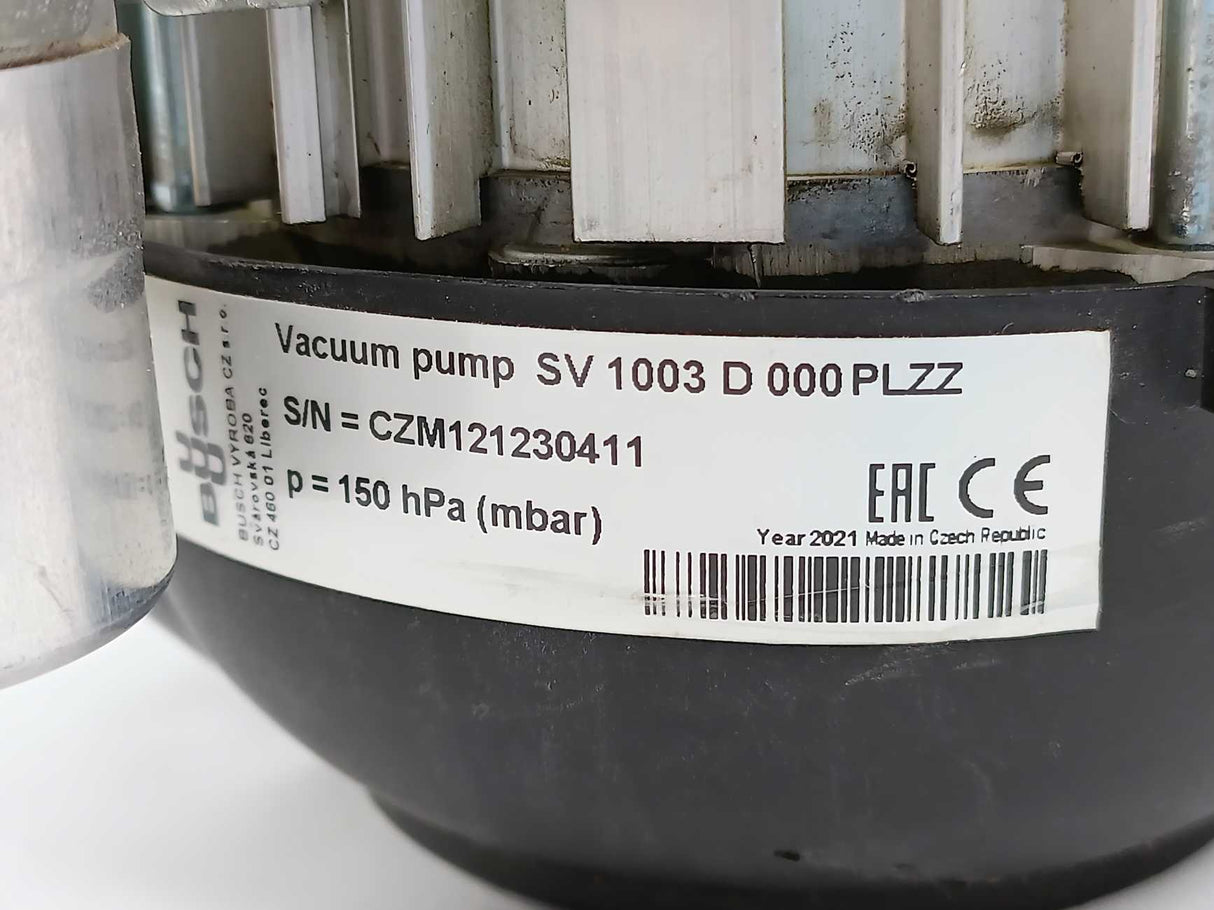 Hanning Elektro-Werke E5yz2B-078 Vacuum Pump SV 1003 D 000PLZZ 0,1/0,12 kW