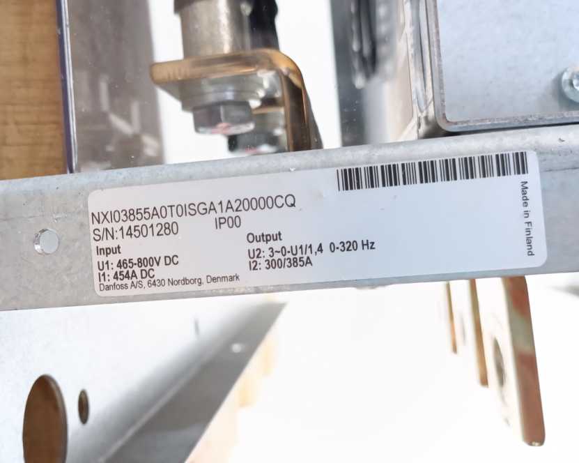 Vacon NXI03855-A0T0ISG-A1A20000CQ Vacon NXI Inverter Unit