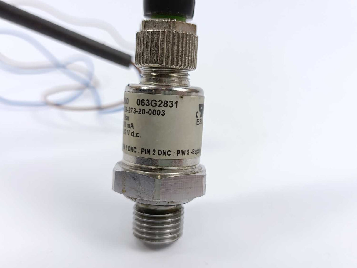 Danfoss 063G2831 Pressure Transmitter MBS 1600, 0-6bar, 0-87psi