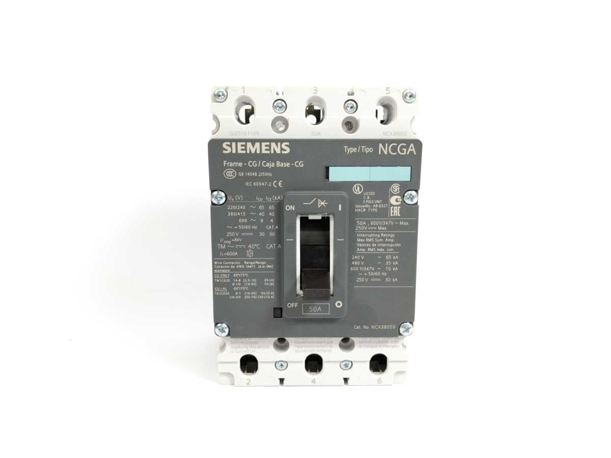 Siemens NCX3B050 VL Circuit Breaker NCGA