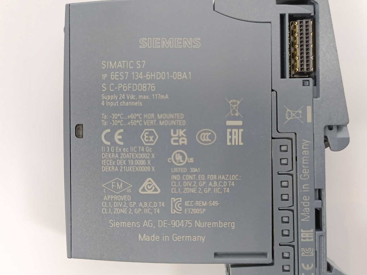 Siemens 6ES7134-6HD01-0BA1 SIMATIC ET 200SP Analog Input Module
