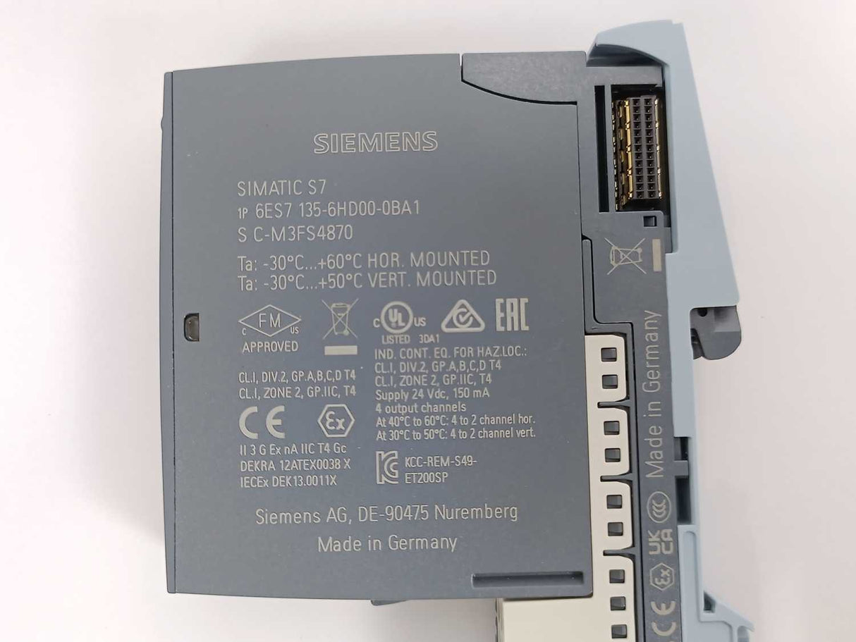 Siemens 6ES7 134-6HD00-0BA1 SIMATIC ET 200SP Analog Input Module