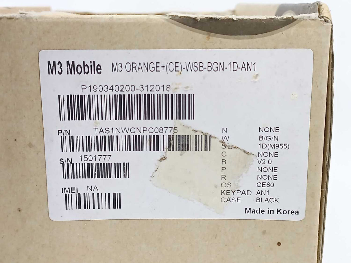 M3 Mobile Co. U7XM3ORANGE Portable Data Collection Terminal w/ Docking Cradle